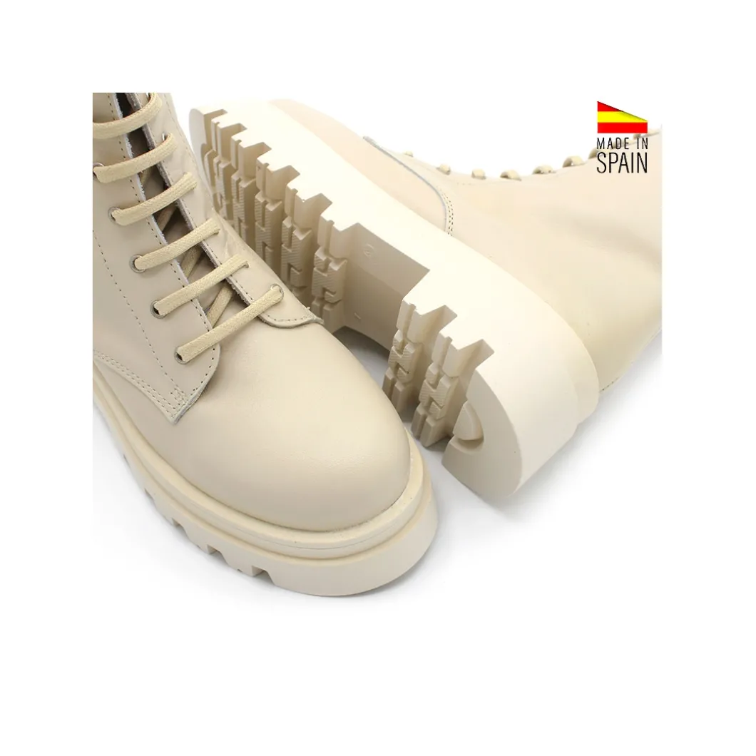 Bota militar track beige