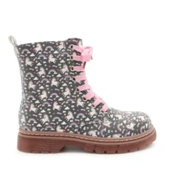 Bota militar unicornios azul marino