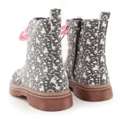 Bota militar unicornios azul marino