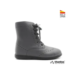 Bota piel Olalla gris