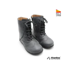 Bota piel Olalla gris