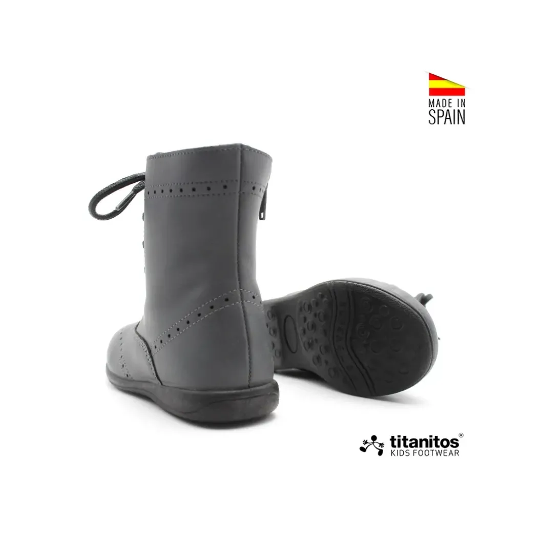 Bota piel Olalla gris