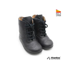 Bota piel Olalla marino