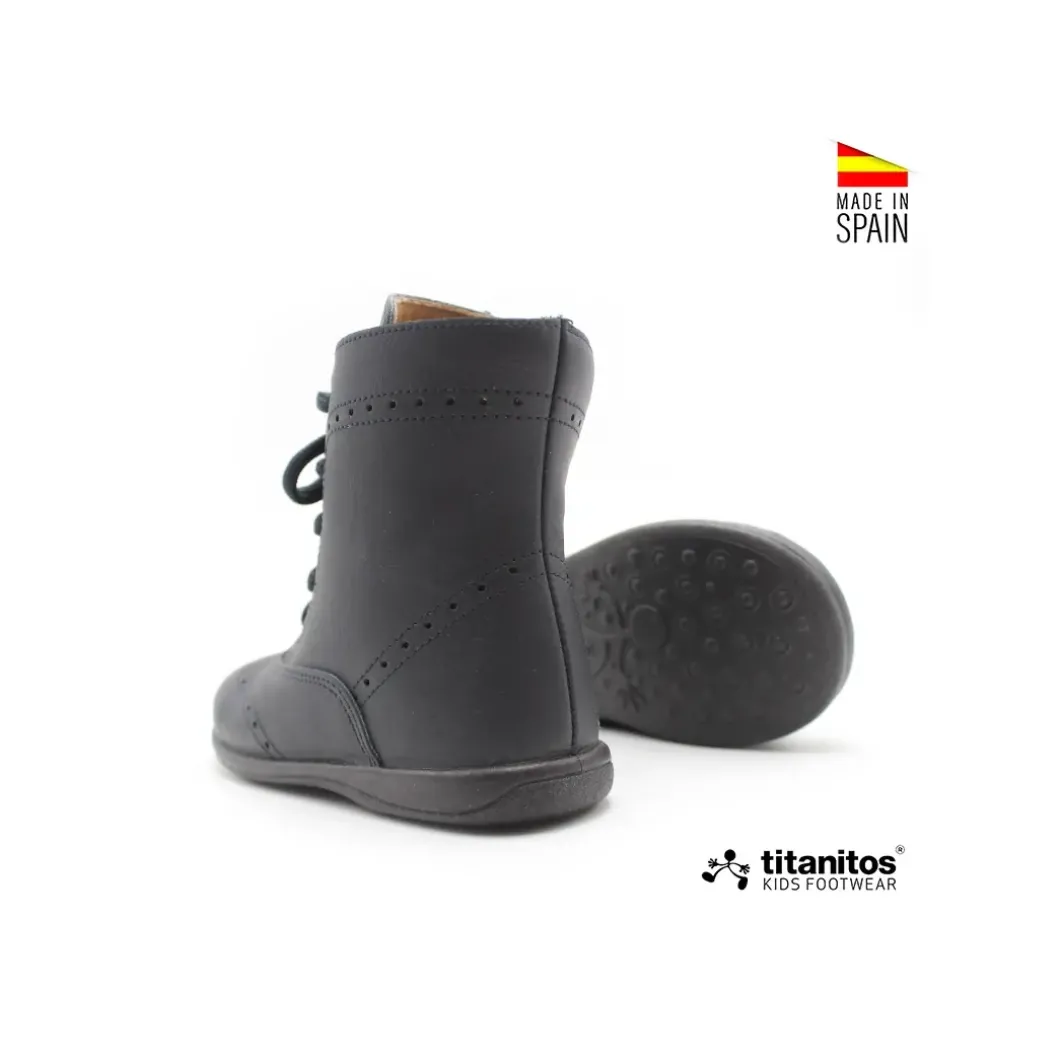 Bota piel Olalla marino