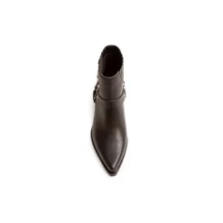 Botin Corina negro con espuelas
