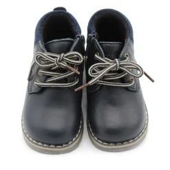 Botin estilo montaña azul marino