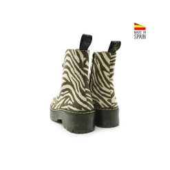 Botin militar pelo cebra