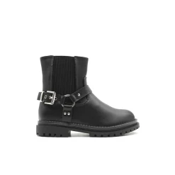 Botin motero negro