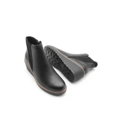 Botin negro con cuña estilo chelsea