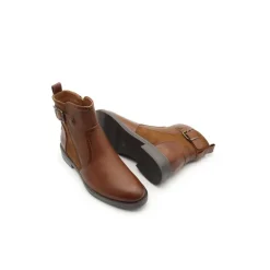 Botin plano camel Virucci