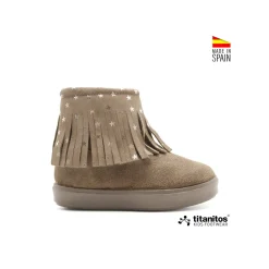 Botines Quimper serraje topo
