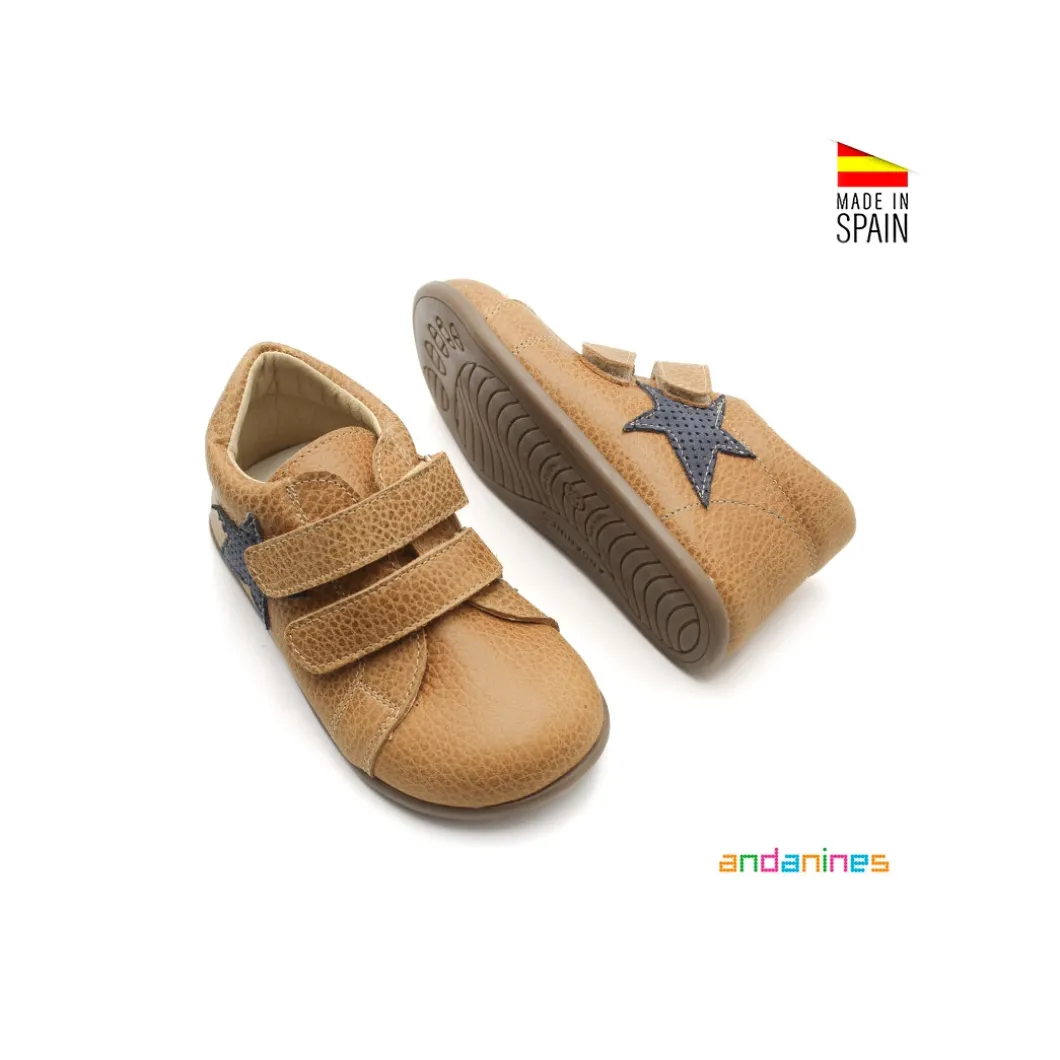 Botín Barefoot Andanines camel