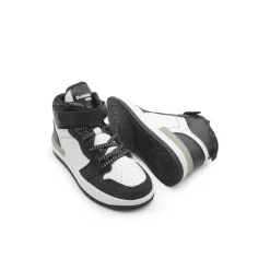 Botín basket negro y blanco
