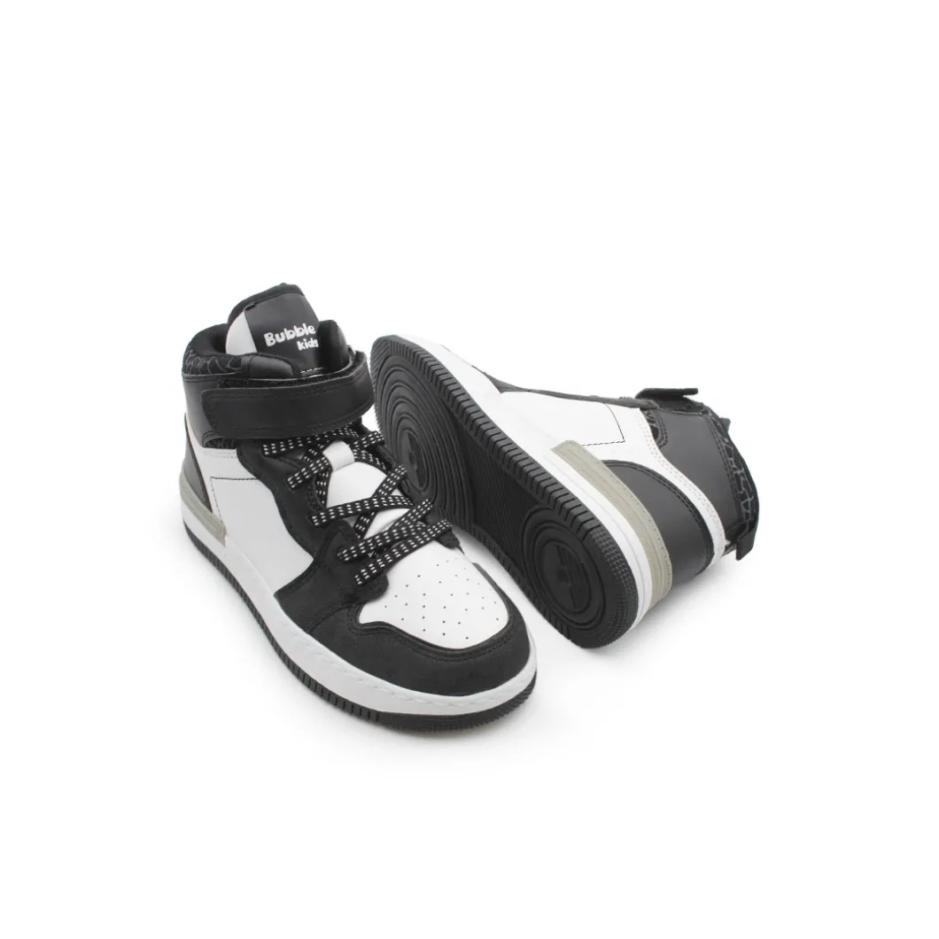 Botín basket negro y blanco