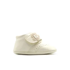 Botín bebé charol beige