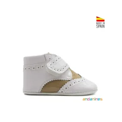 Botín blanco camel primeros pasos