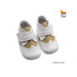Botín blanco camel primeros pasos