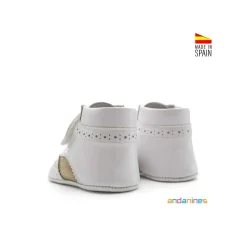 Botín blanco camel primeros pasos