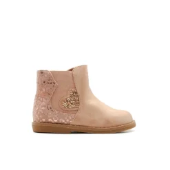 Botín chelsea glitter rosa