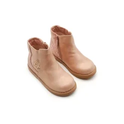 Botín chelsea glitter rosa