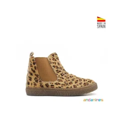 Botín chelsea pelo leopardo