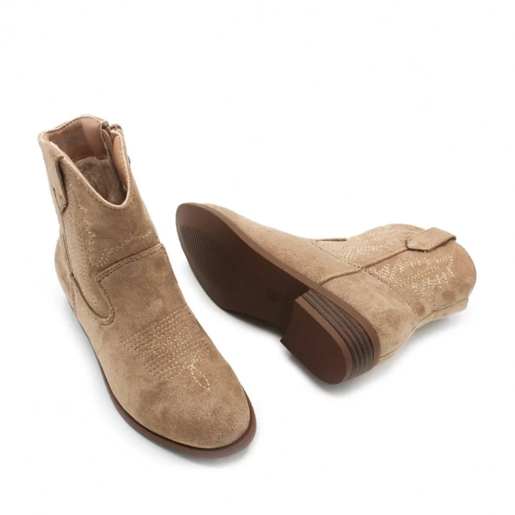 Botín cowboy C790 beige