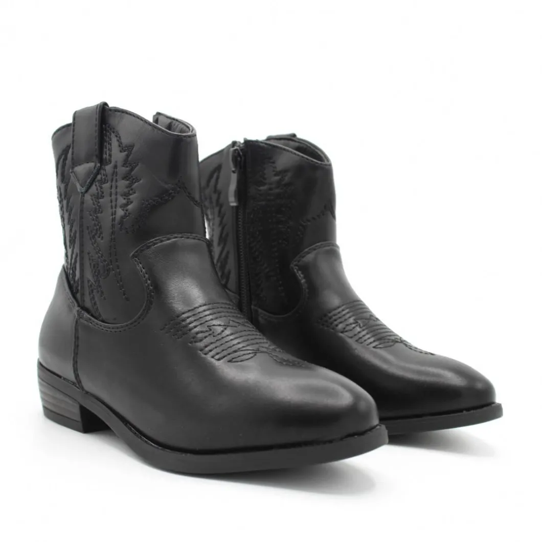 Botín cowboy C790 negro