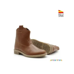 Botín cuero estilo campero