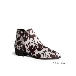 Botín estampado animal vaca