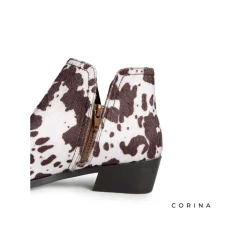 Botín estampado animal vaca