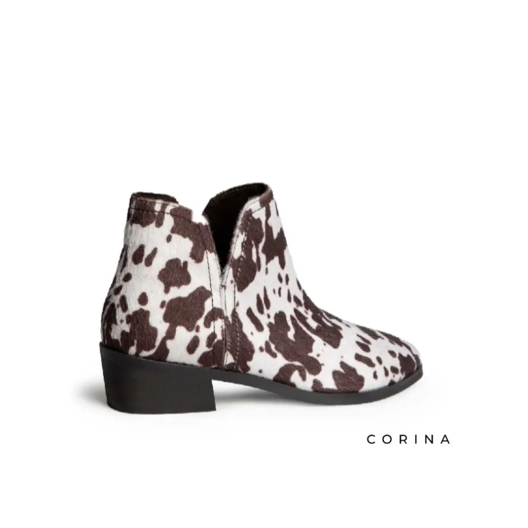 Botín estampado animal vaca