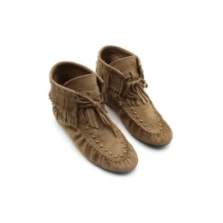 Botín flecos camel estilo boho