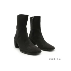 Botín negro antelina tacón ancho