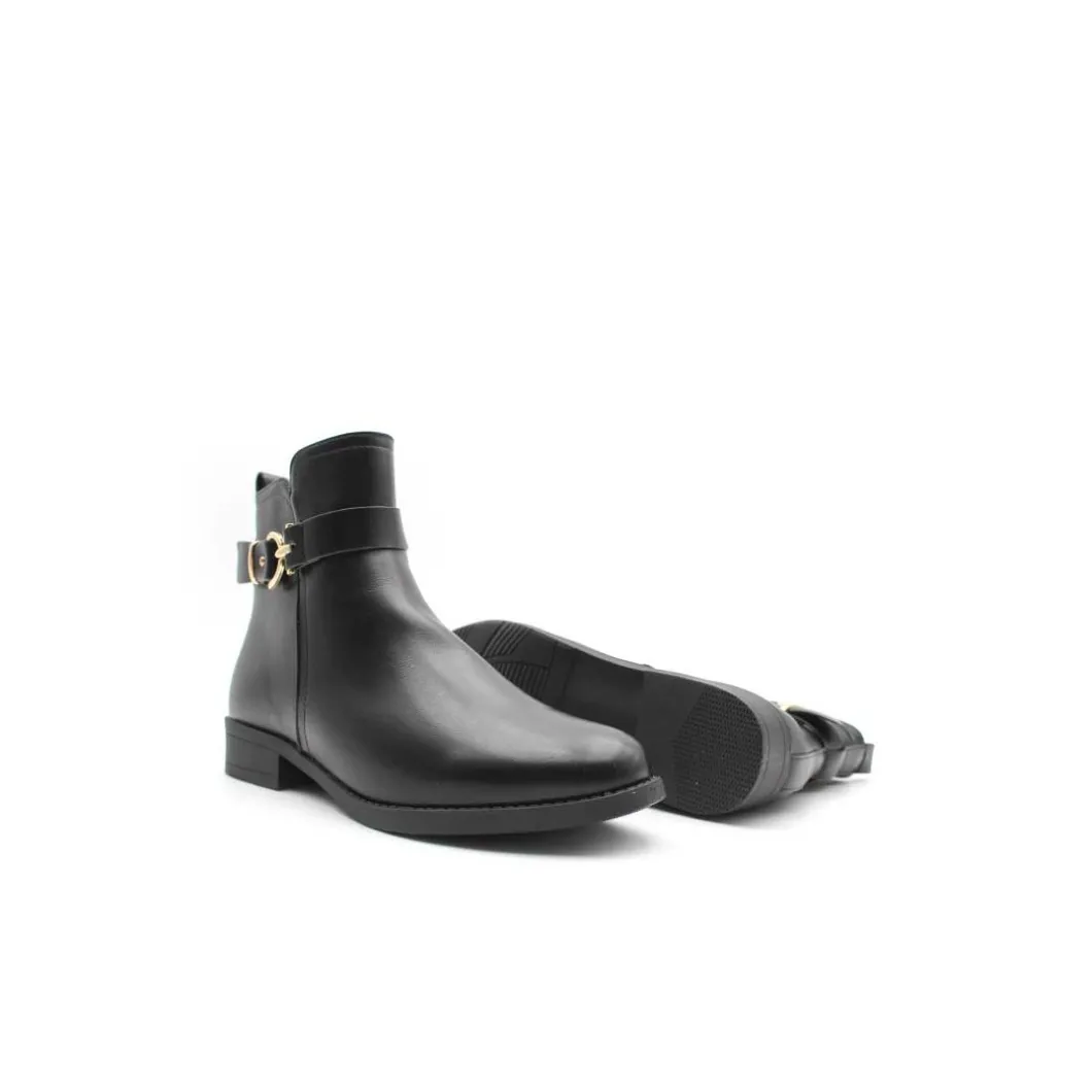 Botín negro talla grande