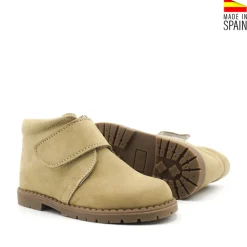 Botín nobuck velcro pistacho