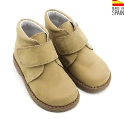 Botín nobuck velcro pistacho