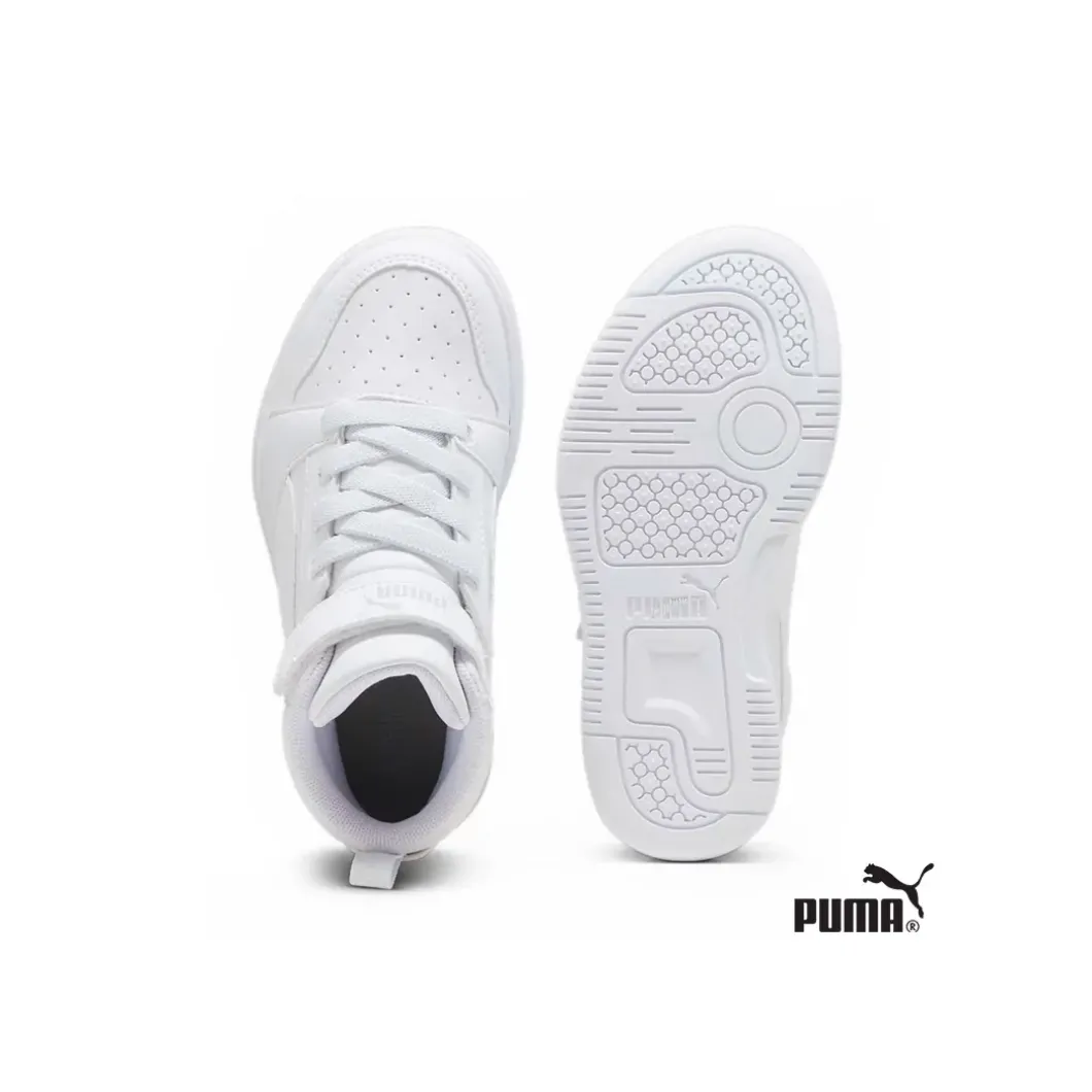 Botín Puma Rebound V6 Inf Mid Blanco