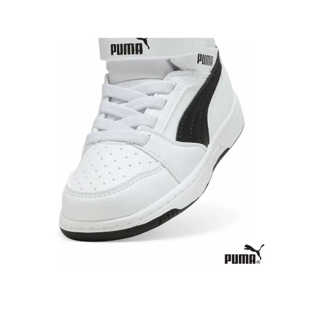Botín Puma Rebound V6 Mid B/N