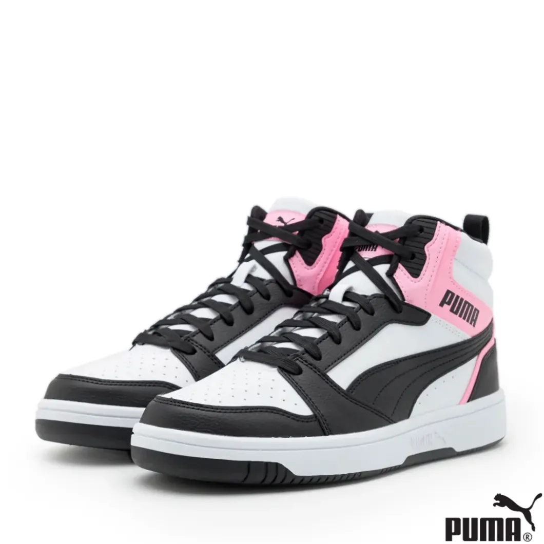 Botín Puma Rebound V6 Negro Rosa