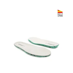 Botín vegano blanco burdeos