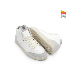 Botín vegano blanco gris
