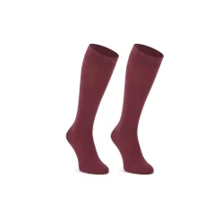 Calcetines colegiales altos burdeos