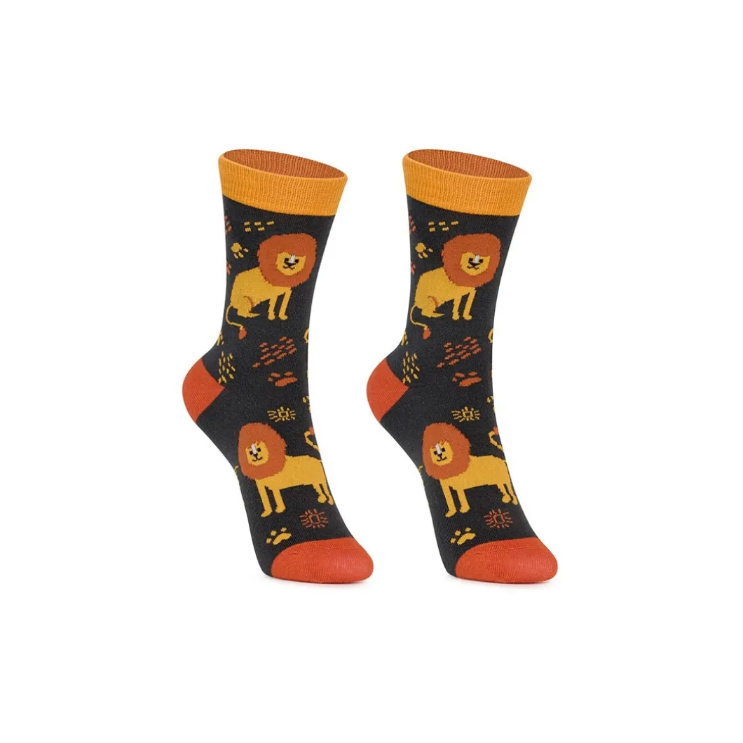 Calcetines divertidos León Kids