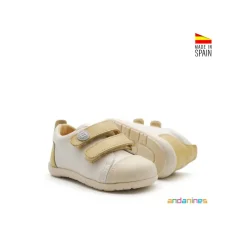Calzado respetuoso beige mostaza