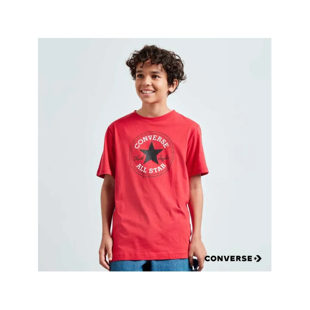 Camiseta Converse roja infantil