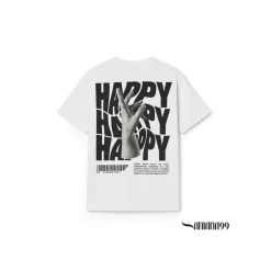Camiseta Happy blanca Santana99