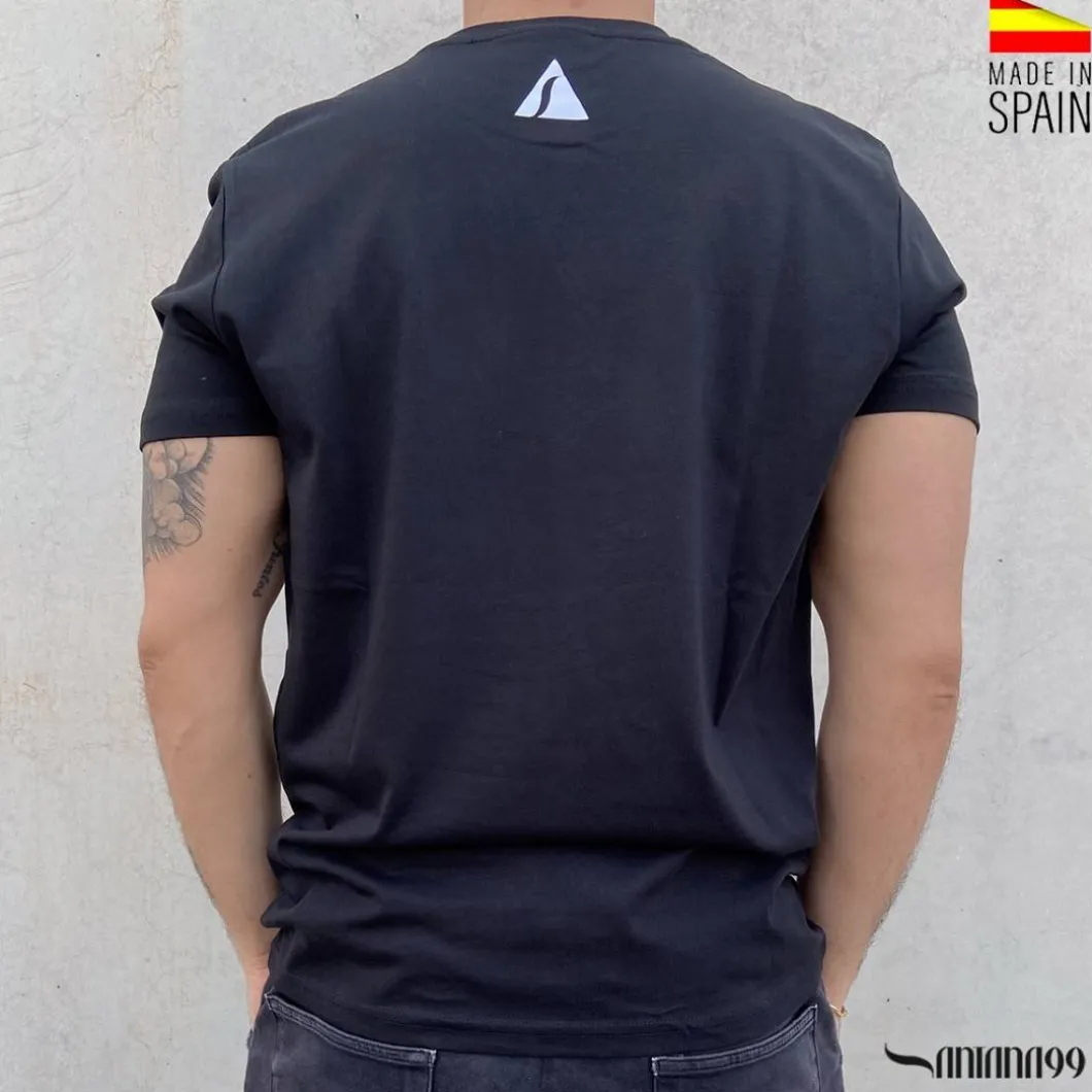 CAMISETA SANTANA99 REALISTIC NEGRA