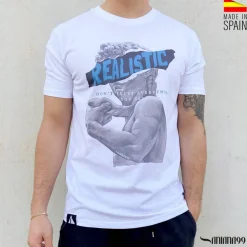 CAMISETA SANTANA99 REALISTIC BLANCA