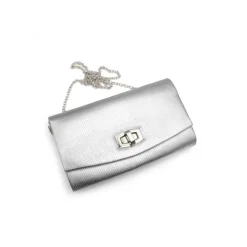 Cartera fiesta plata