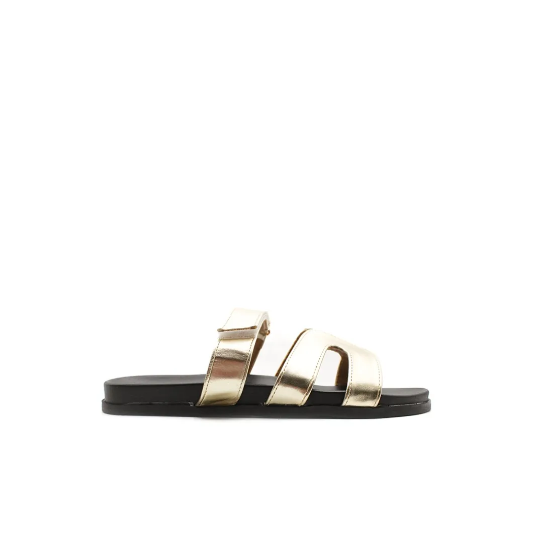 Chancla oro talla grande